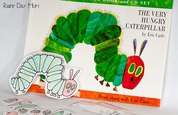 The Very Hungry Caterpillar Preschool activity to learn to read the days of the week, with your DIY munching caterpillar that works on developing fine motor skills whilst having fun learning.