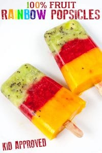 Simple Ice Pop Recipe ideal for summer that kids can make themselves with 3 of their 5 a day included and a sneaky delicious way to get them to eat and enjoy new foods.