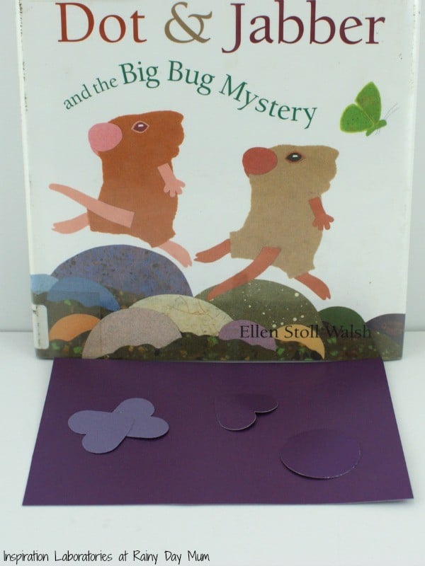 Investigating Insect Camouflage with the favourite children's storybook Dot & Jabber and the Big Bug Mystery by Ellen Stoll Walsh 