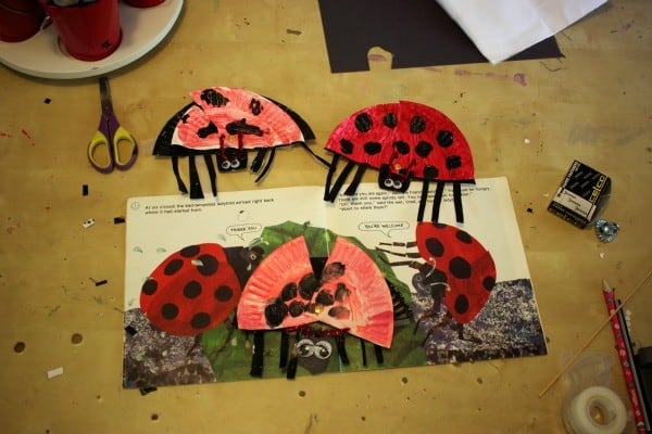 Read and make craft for The Bad-Tempered Ladybird by Eric Carle