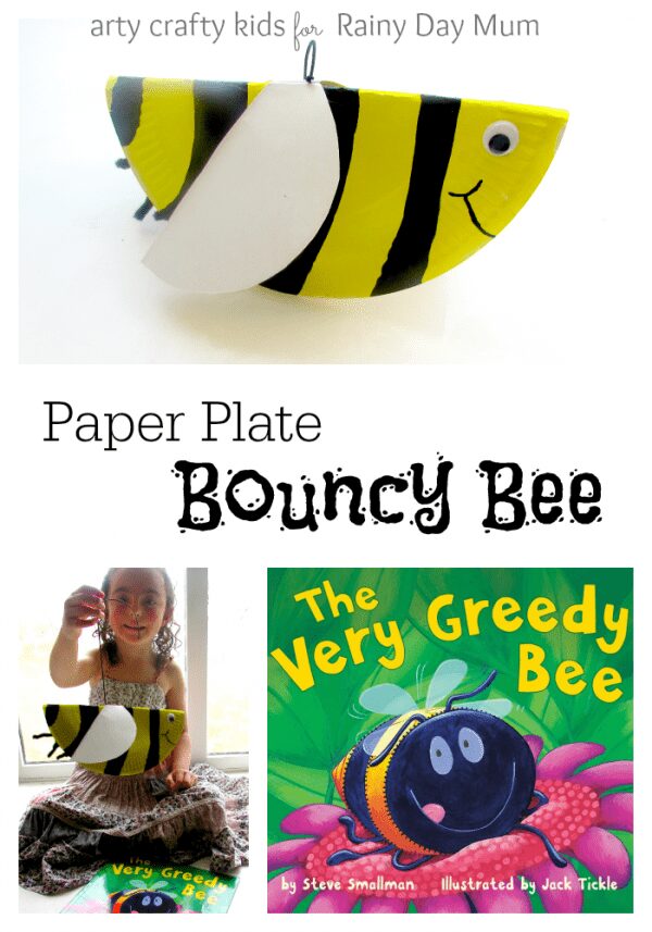 Fun and interactive kids craft to make a bouncy bee