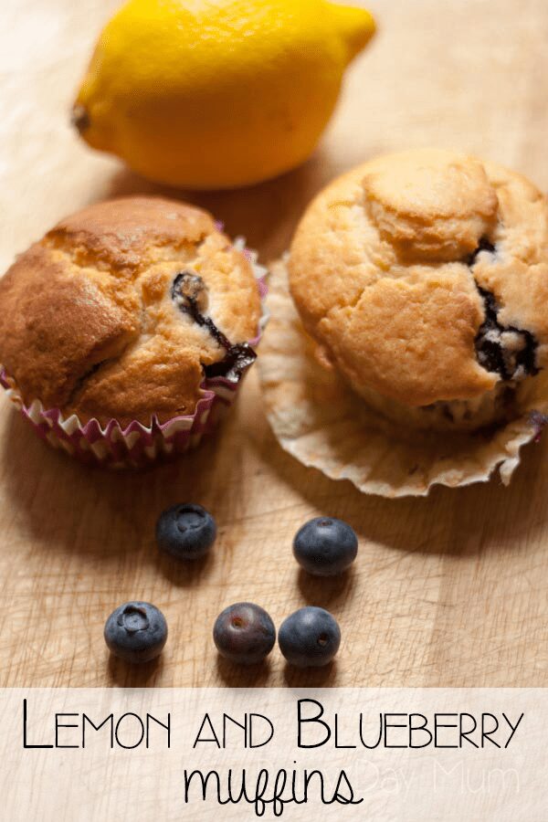 Easy Lemon and Blueberry Muffin Recipe ideal for Summer and great to cook with kids