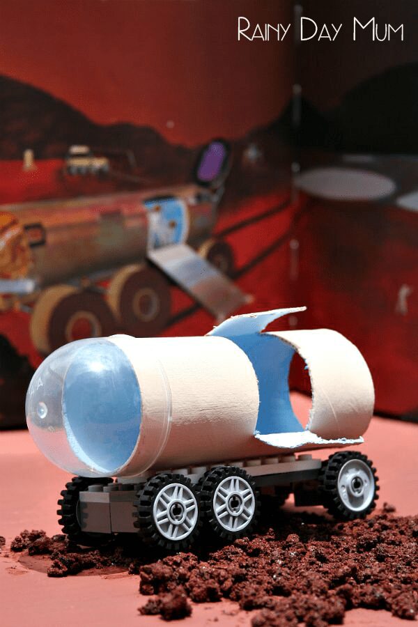 DIY Mars Rover Toy and extended play suggestions for multi-age groups of kids