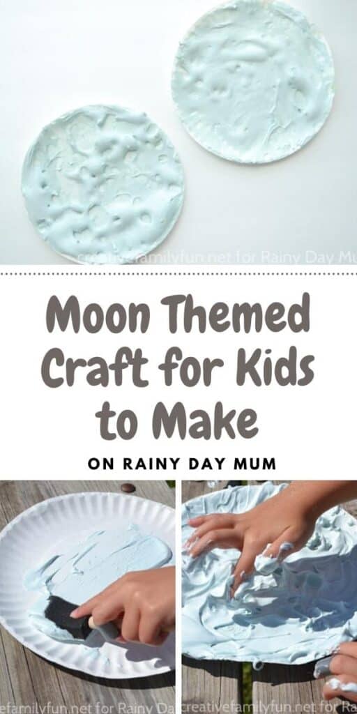 Fun moon themed craft for kids to make