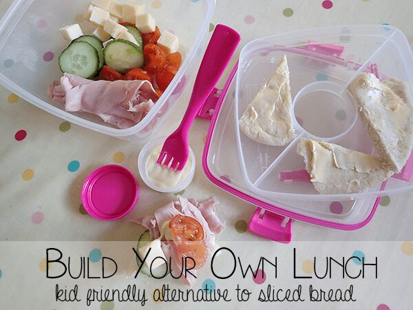 Build your own lunch - a kid friendly alternative to sliced bread lunch box that they can make the night before with you