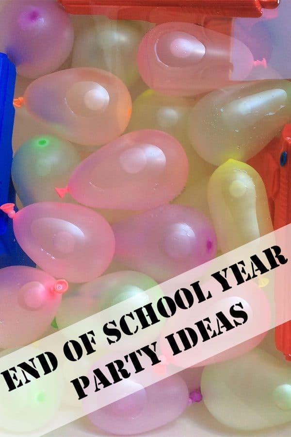 End of School Year Party Ideas with simple DIY decorations and suggestions for fun games and food to serve