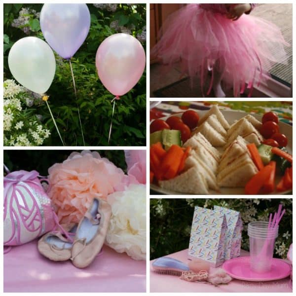 Simple Ballerina Party for little girls that you can throw at home, including ideas for DIY party favours, food and decorations.