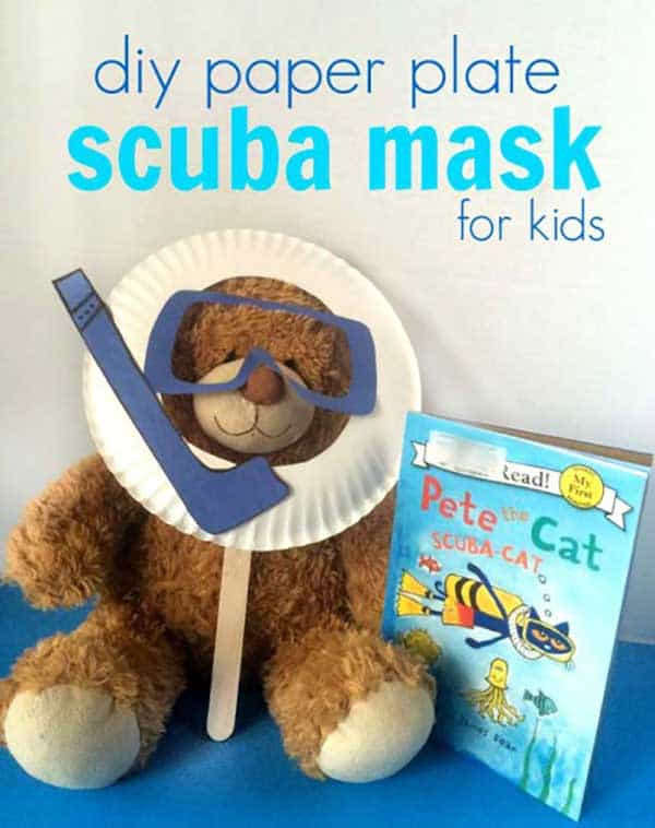 Pete the cat scuba cat mask for play