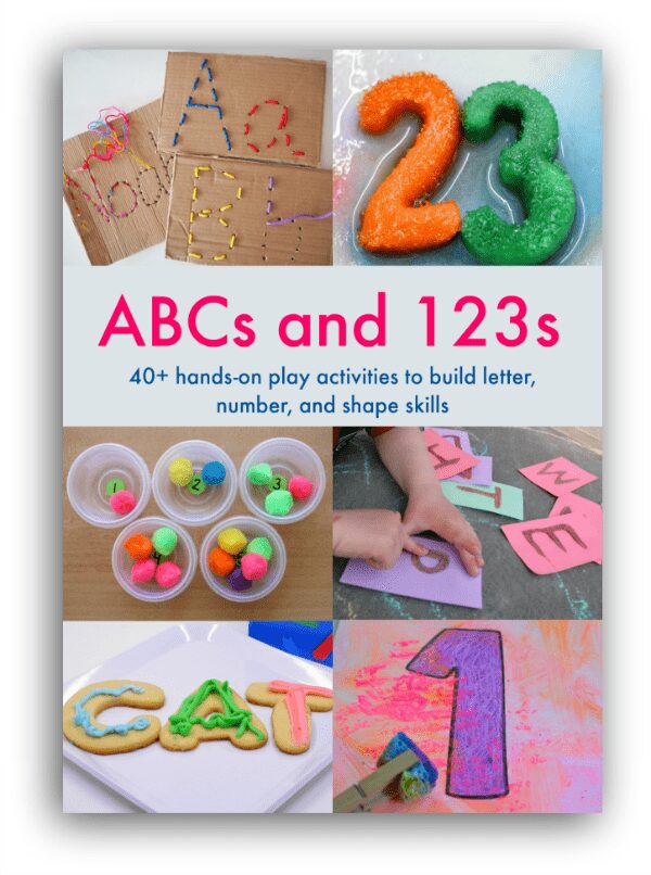 Support your child's literacy and maths with this brand new e-book from some of your favourite bloggers sharing hands-on activities for ABC's and 123's - click through for all the details and find out more information