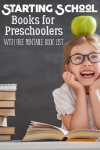 Help ease your preschoolers fears on starting school with this book list of favourites that you can read together and prepare them to start.
