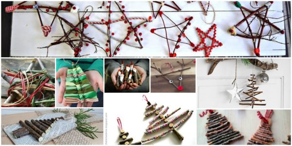 Ten beautiful Christmas Twig Crafts for you and the children to make and decorate the home with from Stars to Santa something for everyone to try.