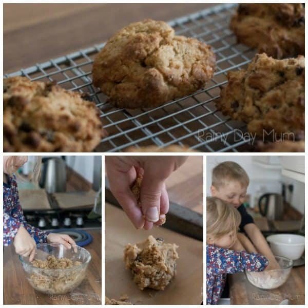 rock cakes to cook with kids