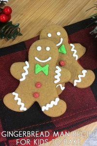 Kid Friendly Gingerbread Man Recipe easy to make and less overpowering than normal gingerbread