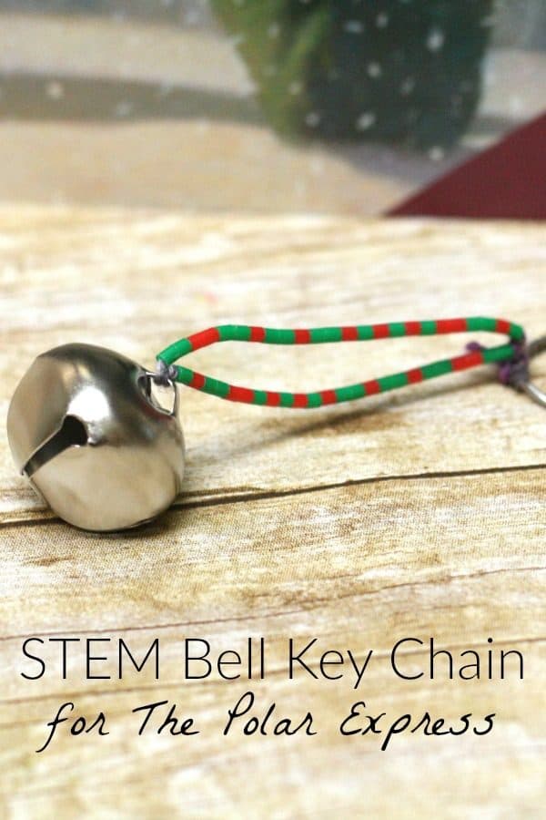 Polar Express themed STEM activity that creates a Key Chain at the same time. Use coding to create this Bell Key Chain for The Polar Express Book.