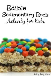Help your children understand the formation of the different types of rocks with this simple edible sedimentary rock activity that they can make and eat.