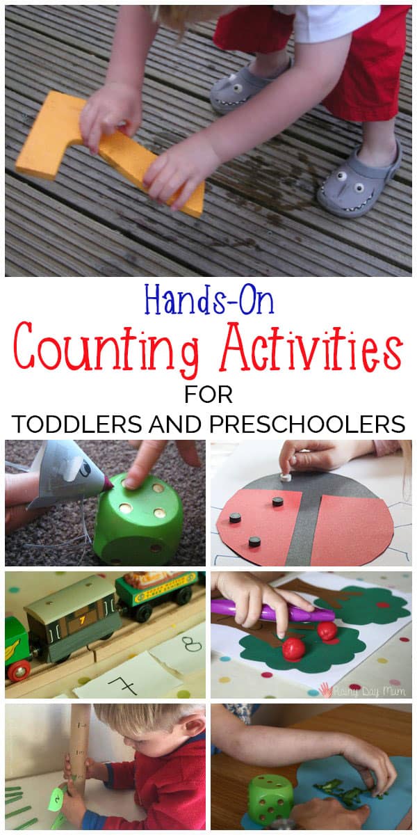 A selection of hands-on and DIY maths games for Toddlers and Preschoolers focusing on Number work, counting and introducing early addition and subtraction.