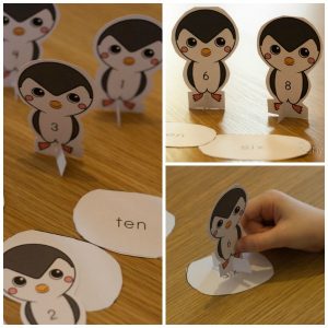 Penguin Number Names Activity