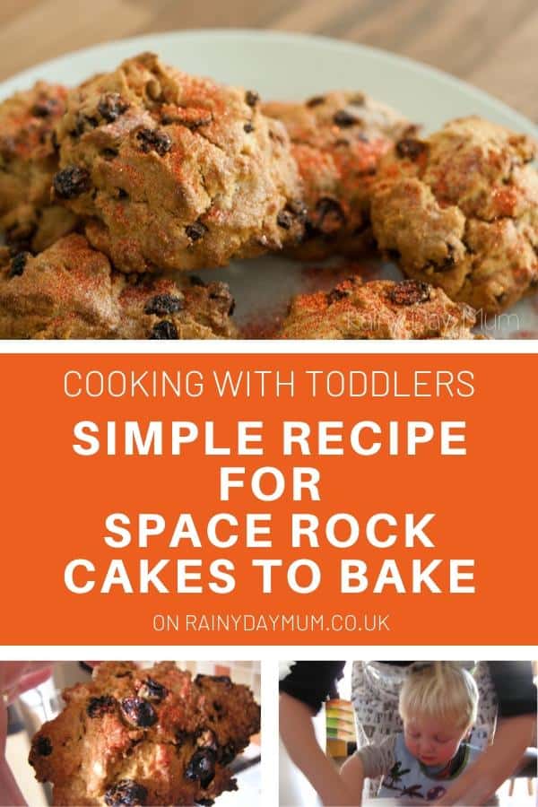 space rock cakes recipe to cook with toddlers and older kids