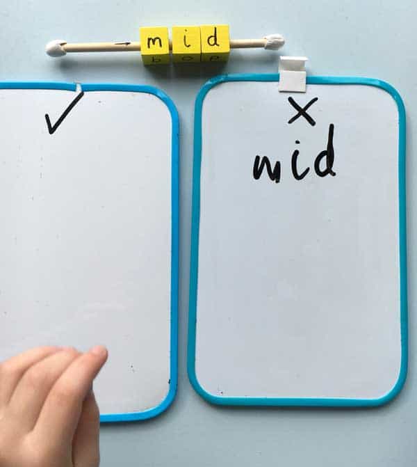 Simple to set up real vs nonsense words phonics activity ideal for helping children to apply phonic knowledge & hands-on preparation for Year 1 phonics test