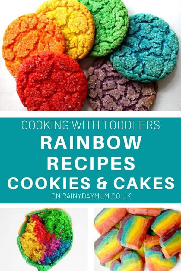 cooking with toddler rainbow recipes cookies and cakes