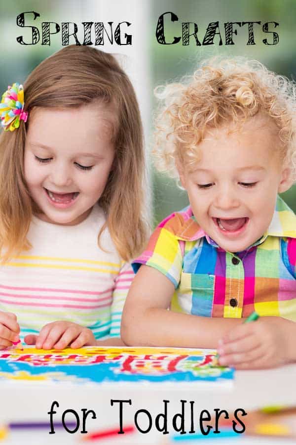 Easy, simple spring crafts for toddlers to make and do with you at home so that you can get creative together all season long.