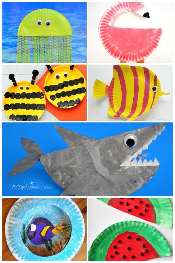 Check out and make these cute and easy summer-themed paper plate crafts for kids. Themed on Under the Sea, Animals and Flowers your summer crafting sorted!