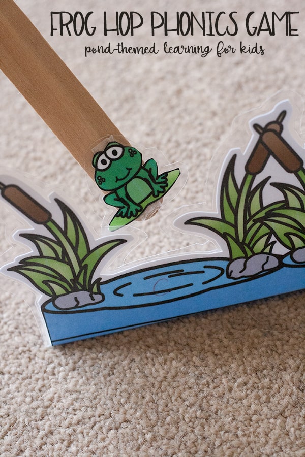 Frog Themed hopping phonics game for children learning to read. Download and print these free resources to help children to blend and read words.