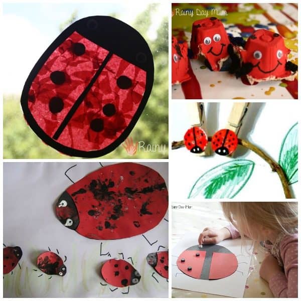 Ladybird activities and crafts for kids to create and learn with ideal for spring and summer fun that can be done at home or in the classroom.
