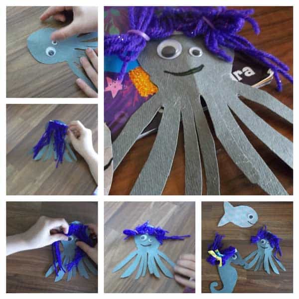 Read and create with Barry the Fish with Fingers and the Hairy Scary Monster by Sue Hendra and make some Crazy Sea Monsters.