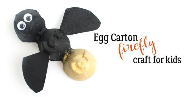 firefly made from egg cartons a simple summer craft for kids