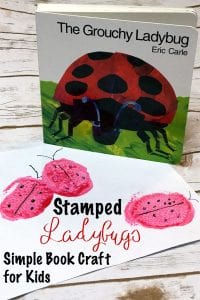 Sponge Stamped Ladybugs