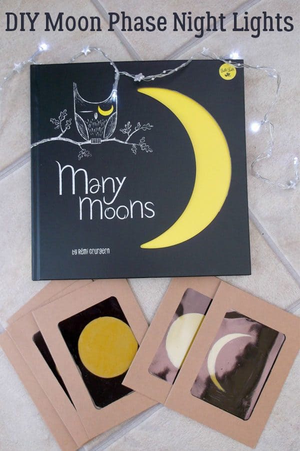 diy phases of the moon night lights