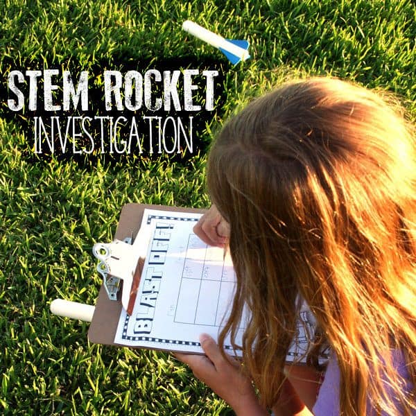 Using a Stomp rocket design, and conduct a STEM investigation into the factors that make it go higher and further. A simple STEM Space Investigation.