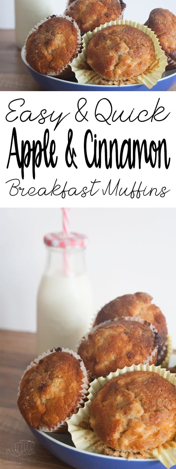 Easy recipe to make these delicious apple and cinnamon breakfast muffins, but there's nothing stopping you eating them anytime. Perfect for autumn baking