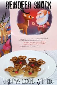 Easy No-Cook Rudolph Christmas Snack to Make with Kids