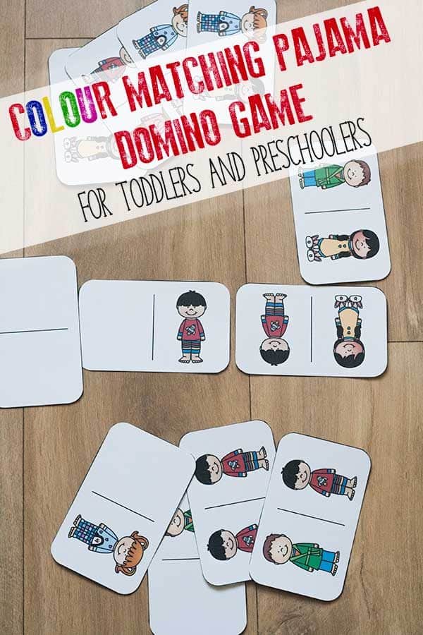 Download and Print this colour matching pajama game inspired by the book Llama Llama Red Pajama ideal to play with toddlers and preschoolers. #toddler #preschooler #vbcforkids #llamallamaredpajama #rainydaymum #toddleractivity #preschoolactivity