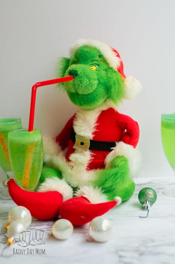 Throw your own How the Grinch Stole Christmas Family Movie Night with these recipes, drinks, snacks even style your hair like someone from Whoville!