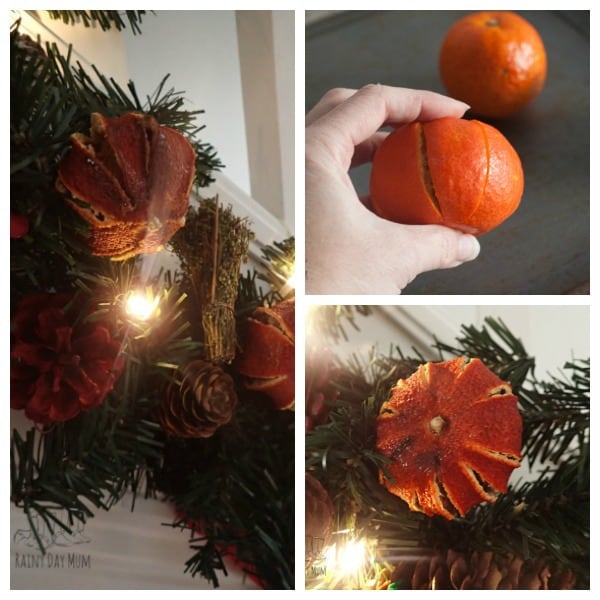 Full step-by-step instructions on how to dry your own whole oranges to create natural Christmas decorations for the home.