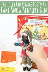 Jolly Christmas Postman Sensory Bin