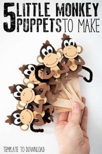Five Little Monkey Puppets