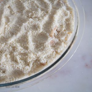 A simple recipe for a basic crumble topping perfect for an easy family dessert. Only 3 ingredients and quick to make. It can be frozen and used at a later date.