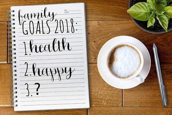 Ideas and inspiration for making 2018 your family's year with family goals that you can work towards