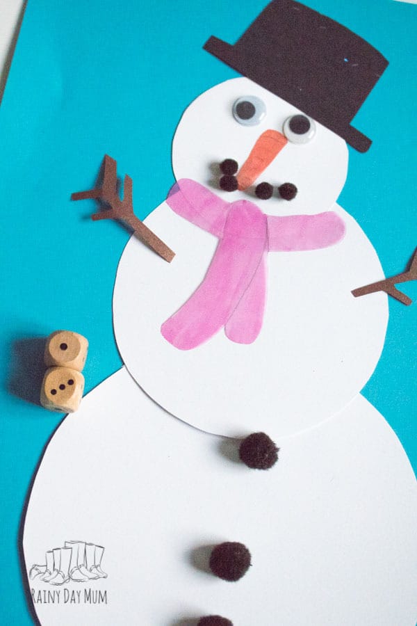 DIY Maths Game to build your own Snowman ideal for some winter times table practice. Play either as single players or against each other as you race to build the snowman first using multiplication and times table knowledge.