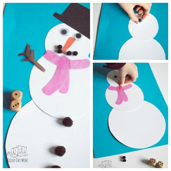 DIY Maths Game to build your own Snowman ideal for some winter times table practice. Play either as single players or against each other as you race to build the snowman first using multiplication and times table knowledge.