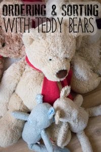 Bear Ordering and Sorting Inspired by Bear Stays Up for Christmas