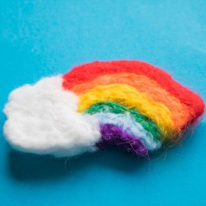 Beginner Needle Felted Rainbow Project for Kids