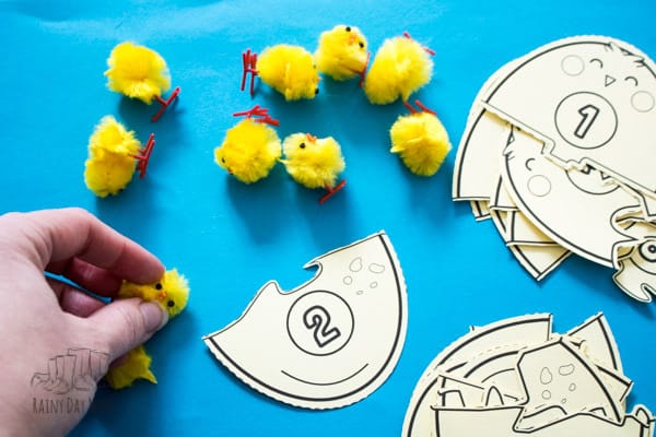 number bond puzzles for easter