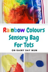 rainbow sensory bag for tots