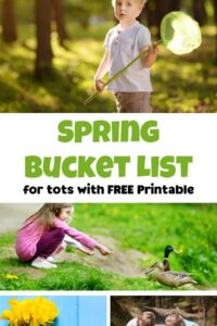 spring bucket list activities for toddlers and preschoolers