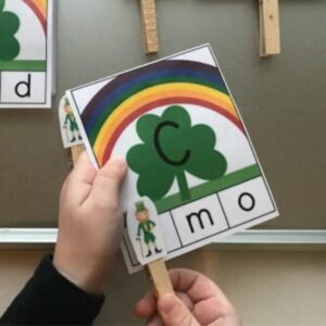 St. Patrick’s Day Lower and Uppercase Letter Matching Game for Preschoolers